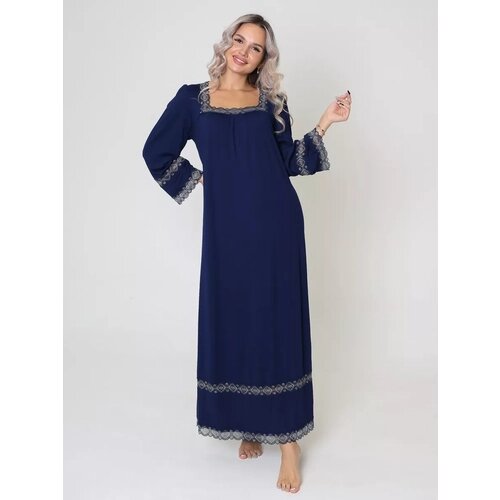 Сорочка Текстильный Край, размер 66, синий