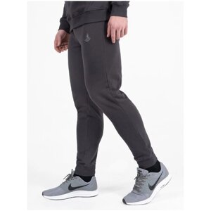 Спортивные штаны Великоросс графитового цвета с манжетами, без лампасов (XS/44)