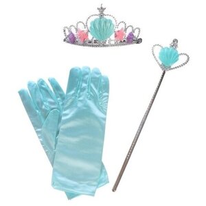 Страна Карнавалия Карнавальный набор «Принцесса» 4 предмета: корона, перчатки, ободок, жезл