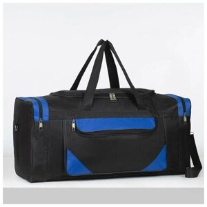 Сумка спортивная сумка Сима-ленд, черный, синий