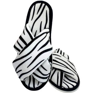 Тапочки ivshoes С-6ЖВК-МР, текстиль, нескользящая подошва, размер 38-39, черный, белый