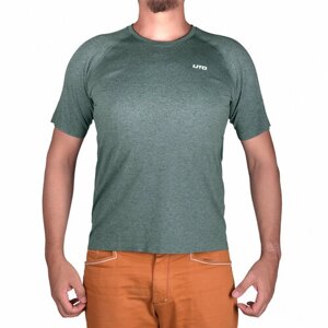 Термобелье футболка UTO, воздухопроницаемое, влагоотводящий материал, плоские швы, быстросохнущее, размер L, зеленый
