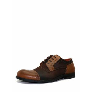 Туфли BUL'VAR ART293коричневый, демисезонные, натуральная кожа, полнота 7, размер 41, коричневый