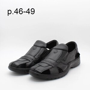 Туфли FS, натуральная кожа, полнота 8, размер 48, черный
