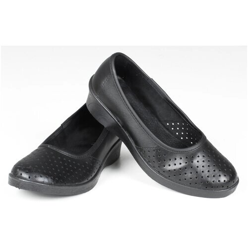 Туфли лодочки ФАКЕЛ, натуральная кожа, размер 35, черный