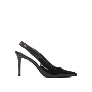 Туфли слингбэки Versace, лакированные, размер 36, черный