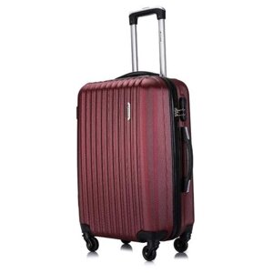 Умный чемодан L'case Ch0608, 89 л, размер L, бордовый