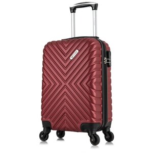 Умный чемодан L'case New Delhi New Delhi, 30 л, размер S, красный, бордовый