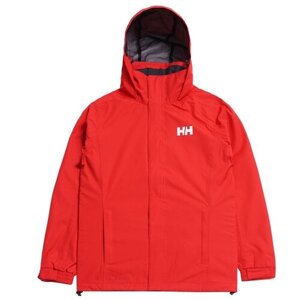 Ветровка Helly Hansen демисезонная, подкладка, капюшон, карманы, манжеты, размер S, красный