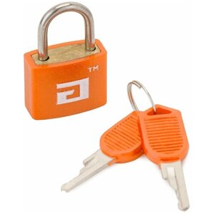 Замок багажный навесной с ключом аллюр ВС1Л-20 оранжевый для чемоданов
