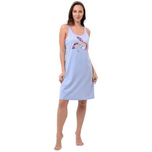Женская ночная сорочка в цвете лаванда, размер 46