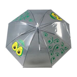 Зонт детский «Авокадо» полуавтомат прозрачный d=90 см