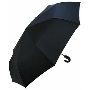 Зонт Lantana Umbrella, полуавтомат, 3 сложения, купол 102 см., 9 спиц, система «антиветер», чехол в комплекте, для мужчин, черный