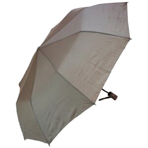 Зонт Lantana Umbrella, полуавтомат, 3 сложения, купол 102 см., 9 спиц, система «антиветер», чехол в комплекте, для женщин, серый