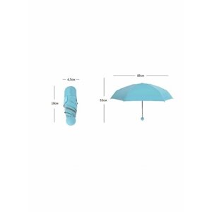 Зонт механика, купол 85 см., для женщин, голубой