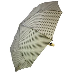 Зонт Rainbrella, полуавтомат, 3 сложения, купол 100 см, 10 спиц, система «антиветер», чехол в комплекте, для женщин, экрю