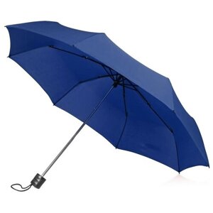 Зонт Rimini, механика, 3 сложения, чехол в комплекте, синий