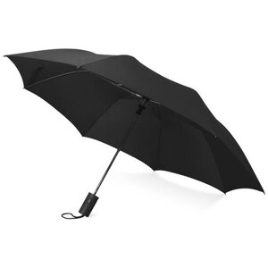 Зонт Rimini, полуавтомат, 2 сложения, чехол в комплекте, черный