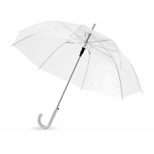 Зонт-трость bumbel, полуавтомат, 2 сложения, купол 98 см, прозрачный, бесцветный