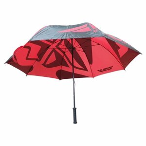 Зонт-трость Fly Racing, полуавтомат, красный, черный