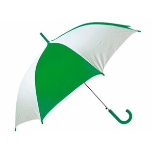 Зонт-трость Oasis, механика, для женщин, зеленый, белый