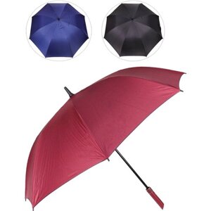 Зонт-трость полуавтомат, 8 спиц, чехол в комплекте, для женщин, бордовый