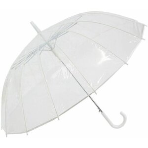 Зонт-трость полуавтомат, белый