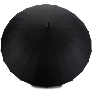 Зонт-трость Rainbrella, полуавтомат, купол 112 см., 24 спиц, чехол в комплекте, для мужчин, черный