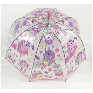 Зонт-трость розовый