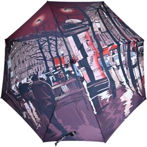 Зонт-трость ZEST, полуавтомат, купол 104 см., 8 спиц, для женщин, фиолетовый