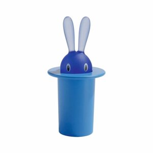Alessi Футляр для зубочисток 7,5х14х7,5 см синий Magic Bunny Alessi