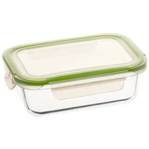 Appetite контейнер прямоугольный стеклянный, 12.5x17 см, зеленый
