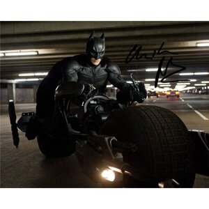 Автограф Кристиан Бейл Бэтмен Тёмный рыцарь - Автограф Christian Bale Batman Dark Khight - Фото с автографом, Подписанная фотография, Автограф знаменитости, Подарок, Автограмма, Размер 20х25 см