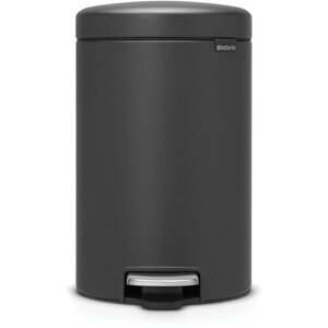 Бак для мусора Brabantia Newicon, 12л, с педалью, минерально-графитовый 113802