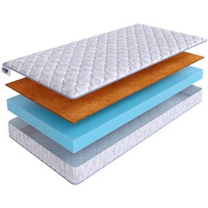 Беспружинный ортопедический матрас SkySleep ROLLER Cotton 10 Cocos на диван кровать 100x205