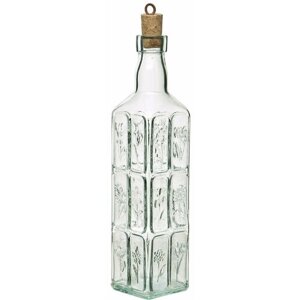 Бутылка для масла с пробкой Bormioli Rocco Фиори 575мл, 60х60х300мм, стекло, прозрачный