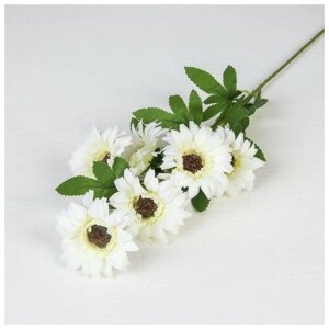 Цветы искусственные "Гербера садовая" 6х50 см, белый