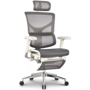 Эргономичное офисное кресло Falto Expert Sail RSAM01 с подножкой - серое
