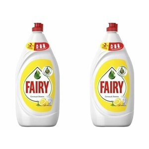 Fairy Средство для мытья посуды, Сочный лимон, 1.35л, 2шт