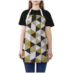 Фартук женский для готовки JoyArty "Геометрия треугольников", универсальный размер