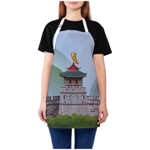 Фартук женский для готовки JoyArty "Китайская стена", универсальный размер