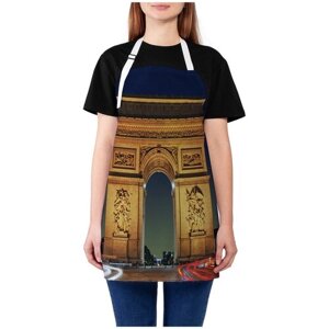 Фартук женский для готовки JoyArty "Парижская арка", универсальный размер