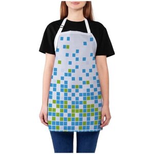 Фартук женский для готовки JoyArty "Расспчатые квадраты", универсальный размер