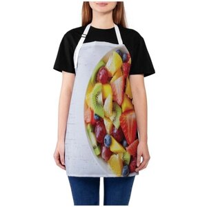 Фартук женский JoyArty для готовки "Салат из свежих фруктов", универсальный размер