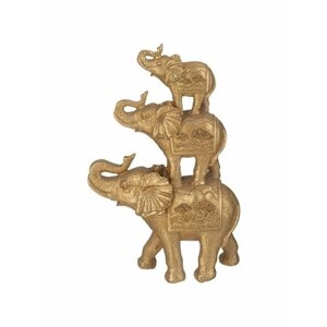 Фигурка декоративная ТРИ слона статуэтка 16,5*6,5*25,8 СМ