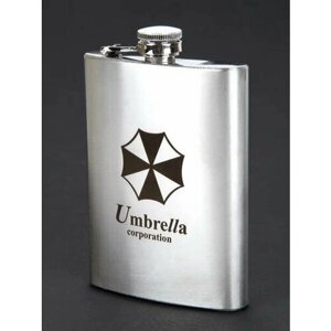 Фляжка для алкоголя с гравировкой 240мл 8oz Resident Evil Umbrella Corporation