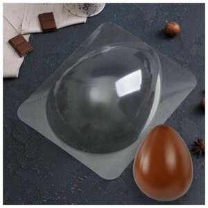 Форма для шоколада и конфет «Яйцо», 22168 см, цвет прозрачный