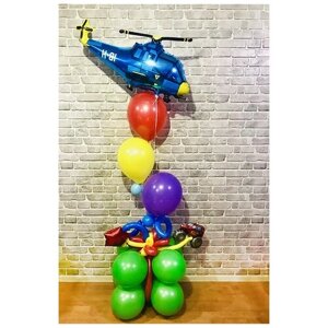 Гелиевые шары фонтан "Вертолет"2