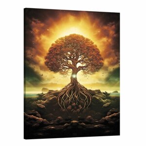 Интерьерная картина 50х70 "Тайна дерева"