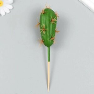 Искусственное растение для творчества Кактус Пилозоцереус 10х6 см, длинна 17 см